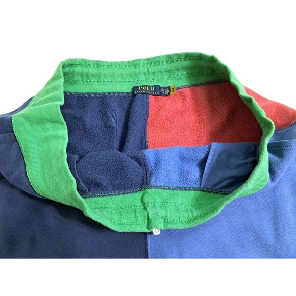 Polo Ralph Lauren Men's 2XL Colorblock Fleece Sweat Shorts Red Blue Yellow Gym - Picture 3 of 9